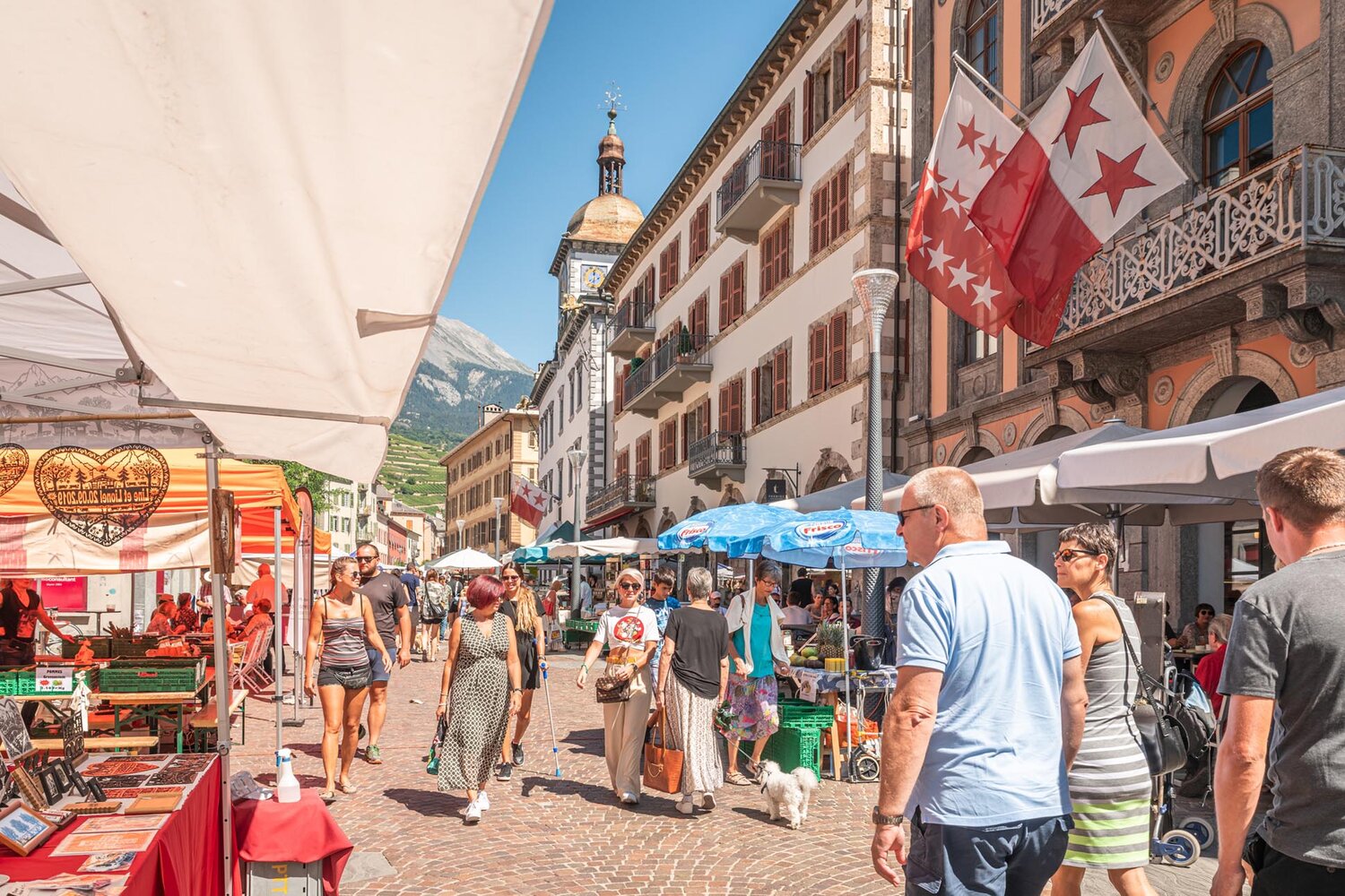 Marché de la vieille ville de Sion